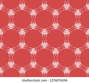Abstract background. Red geometric seamless pattern in modern stylish. Vector seamless pattern