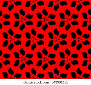 Abstract background. Red geometric seamless pattern in modern stylish. Vector seamless pattern