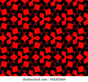Abstract background. Red geometric seamless pattern in modern stylish. Vector seamless pattern