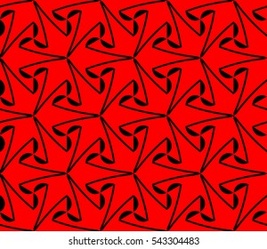 Abstract background. Red geometric seamless pattern in modern stylish. Vector seamless pattern