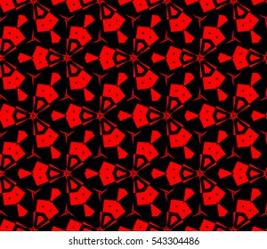 Abstract background. Red geometric seamless pattern in modern stylish. Vector seamless pattern