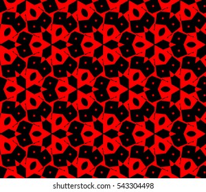 Abstract background. Red geometric seamless pattern in modern stylish. Vector seamless pattern