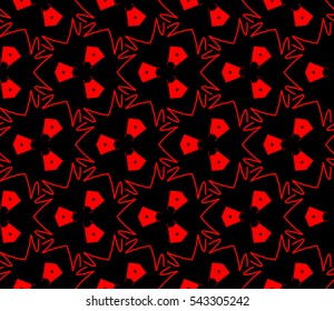 Abstract background. Red geometric seamless pattern in modern stylish. Vector seamless pattern