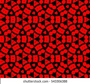 Abstract background. Red geometric seamless pattern in modern stylish. Vector seamless pattern