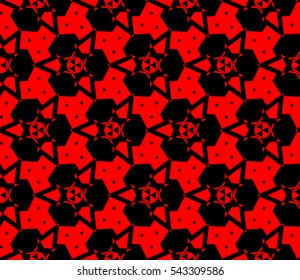Abstract background. Red geometric seamless pattern in modern stylish. Vector seamless pattern