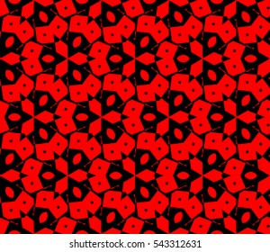 Abstract background. Red geometric seamless pattern in modern stylish. Vector seamless pattern