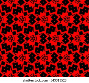 Abstract background. Red geometric seamless pattern in modern stylish. Vector seamless pattern