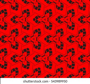Abstract background. Red geometric seamless pattern in modern stylish. Vector seamless pattern