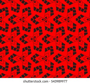 Abstract background. Red geometric seamless pattern in modern stylish. Vector seamless pattern