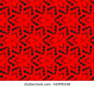 Abstract background. Red geometric seamless pattern in modern stylish. Vector seamless pattern