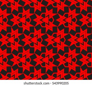 Abstract background. Red geometric seamless pattern in modern stylish. Vector seamless pattern