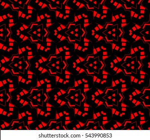 Abstract background. Red geometric seamless pattern in modern stylish. Vector seamless pattern