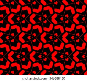 Abstract background. Red geometric seamless pattern in modern stylish. Vector seamless pattern