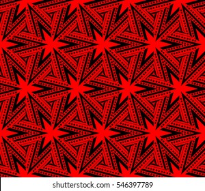 Abstract background. Red geometric seamless pattern in modern stylish. Vector seamless pattern
