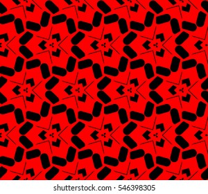 Abstract background. Red geometric seamless pattern in modern stylish. Vector seamless pattern