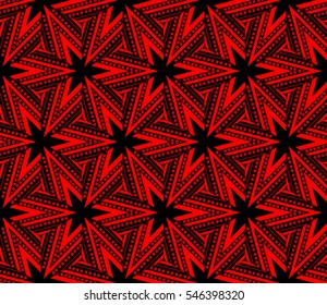 Abstract background. Red geometric seamless pattern in modern stylish. Vector seamless pattern
