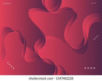 Abstract background red geometric, Vector illustration and design for fabrics, textile, wallpaper, and backgrounds design concept.