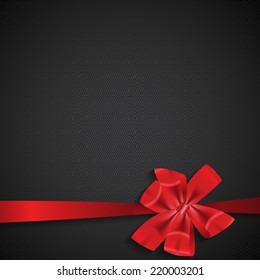 Abstract Background with Red Gift Ribbon . Vector illustration