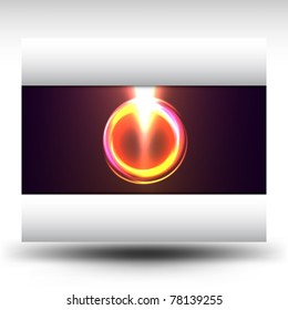 Abstract background. Red glow circle. Vector illustration