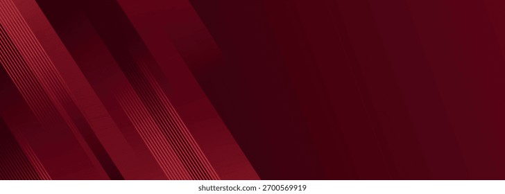 Abstract background with red gradient overlapping layers and glowing line effect decoration. Modern graphic design concept for web banner, flyer, card or brochure cover. EPS. 4