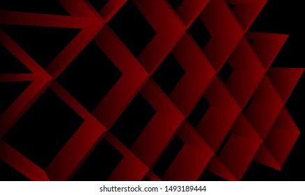 Abstract background, red and gray geometry, vector