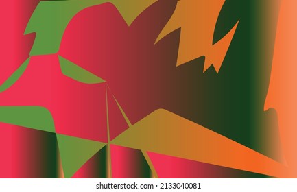 abstract background with red, green and orange colors