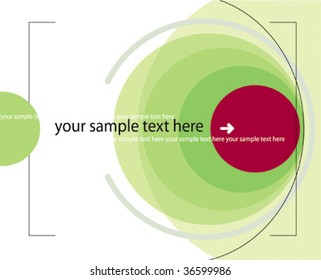 Abstract background with red green spot. Vector illustration.