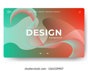Abstract background red green website Landing Page. Template for websites, or apps. Modern design. Abstract vector style. Eps 10