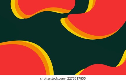 abstract background red, green yellow. Template design for social media, banner, card