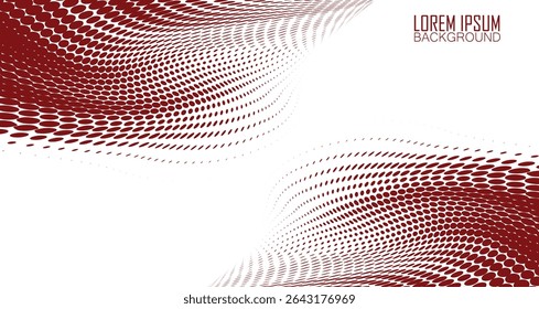 Fondo abstracto con semitono ROJO