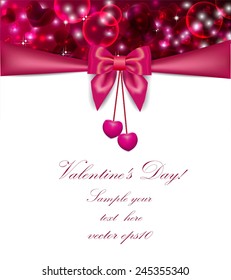 Abstract background with red hearts