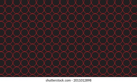 Abstract background of a red hexagon