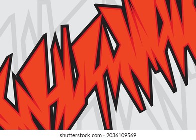 Abstract background with red jagged zigzag pattern