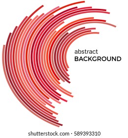 Abstract background with red lines. Red lines with place for your text  on a white background.
