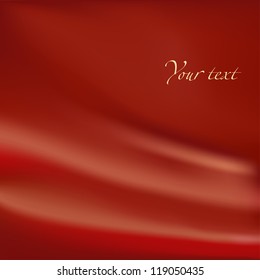 Abstract background. Red material with folds
