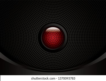 Abstract background, red metallic poster, vector illustration