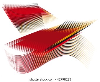 Abstract background of red on white. Vector illustration