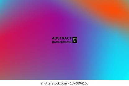 Abstract background red, orange, and blue color. Soft gradient with effect beautiful modern rainbow