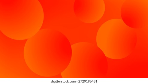 Abstract background with red and orange circles Bubbles for Copy Space Gradient design