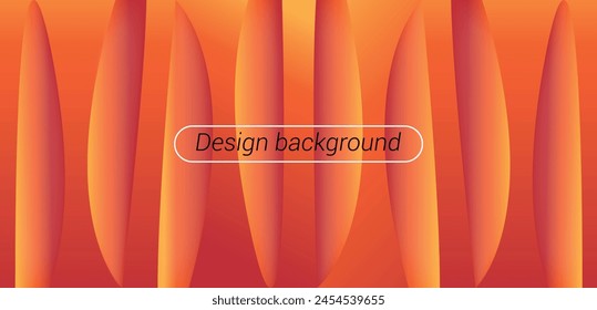 Abstract background with red and orange wavy lines. Vector illustration.