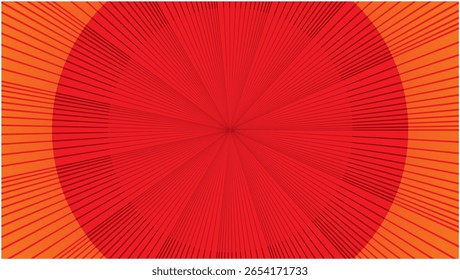Fondo Abstractas en rojo y naranja con. Dimensión 16:9. Ilustración vectorial.
