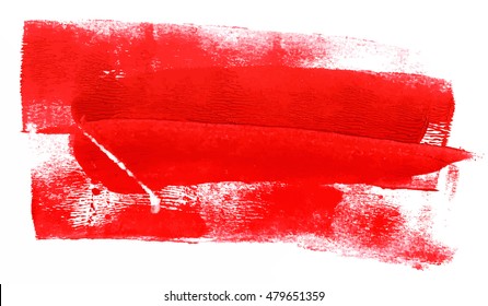 An abstract background with red paint strokes; artistic texture with a place for text; scalable vector graphic