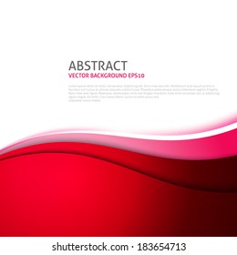 Abstract background with red paper layers. RGB EPS 10 vector illustration. Overlapping shapes. Space for text or message