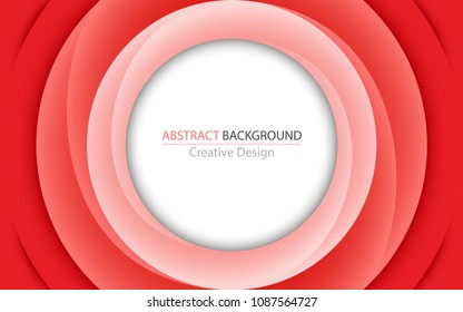 Abstract background with red and pink circles. Eps 10
