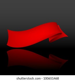 abstract background with red ribbon