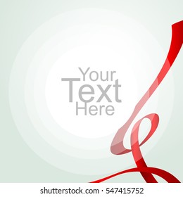 abstract background with Red ribbon