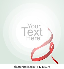 abstract background with Red ribbon