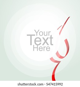 abstract background with Red ribbon