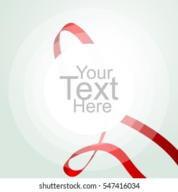 abstract background with Red ribbon