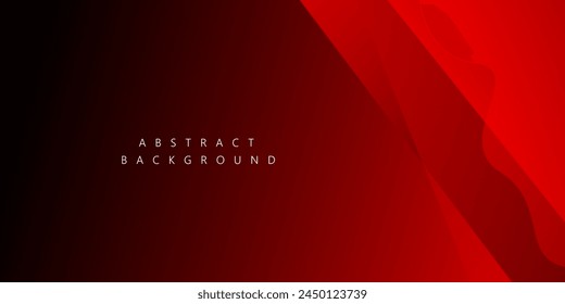 Abstract background Red shape with technology concept for template, poster, wallpaper, flyer design. Vector illustration